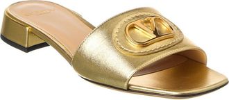 Valentino Vlogo Leather Sandal