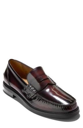 Cole Haan Pinch Prep Penny Loafer in Burgundy Box Brush Off /Black at Nordstrom Rack, Size 12