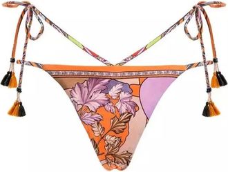 Agua Bendita Cerca Bikini Top in Zwart & Wit - Dames - Bikinis - Veelkleurig - L - Polyester - Badmode