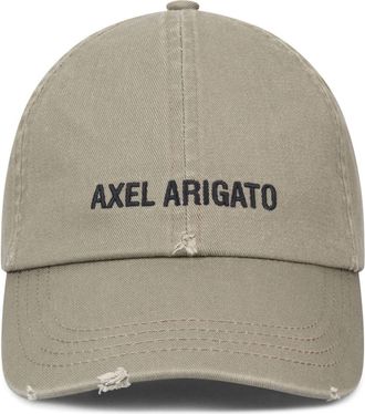 Axel Arigato logo-embroidered cap - unisex - Cotton - One Size - Green