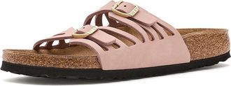 Birkenstock Granada - Nubuck Leather Womens Dress Sandals Soft Pink : EU 41 (US Womens 10-10.5) Narrow, Synthetic