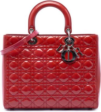 Dior Pre-owned Dior Large Patent Cannage Lady Dior Ladies NYSBLK7CTSMY1L25