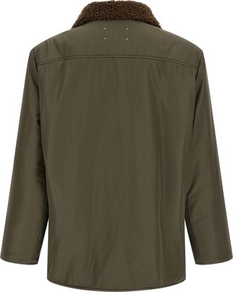 Maison Margiela Mens Bicolor Polyester Parka Clothing