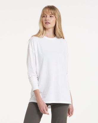 Vuori Clothing Long-Sleeve Feather Tee | White | Medium