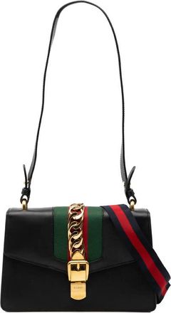 Gucci Pre-owned Gucci Small Leather Sylvie Web Satchel Ladies 421882 525040