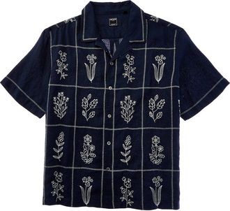 Todd Snyder Todd Snyder Navy Motif Camp Shirt