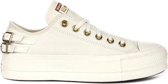 Converse Sneakers, female, White, 3 UK, Chuck Taylor All Star Lift Platform Buckle