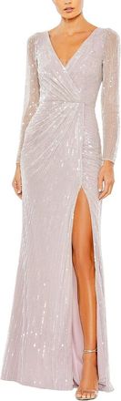 Mac Duggal Faux Wrap Gown
