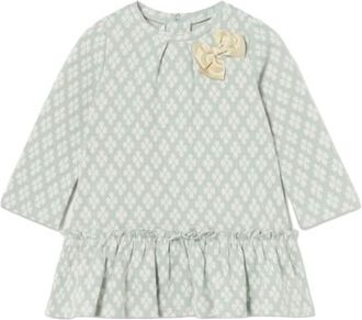 MAYORAL Baby Jacquard Dress in Green at Nordstrom, Size 24M