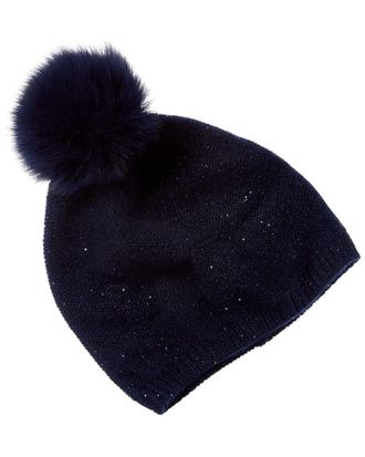 Sofiacashmere sofiacashmere Lurex Lattice Stitch Cashmere Hat