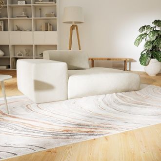 MYCS Sofa Cremebeige - Moderne Designer-Couch: Hochwertige Qualität, einzigartiges Design - 182 x 72 x 107 cm, Komplett anpassbar