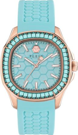Philipp Plein Spectre Silicone Strap Watch, 38mm x 45mm in Ip Rose Gold at Nordstrom Rack