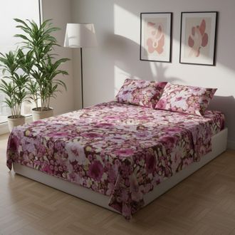 KASANOVA Completo letto matrimoniale floreale