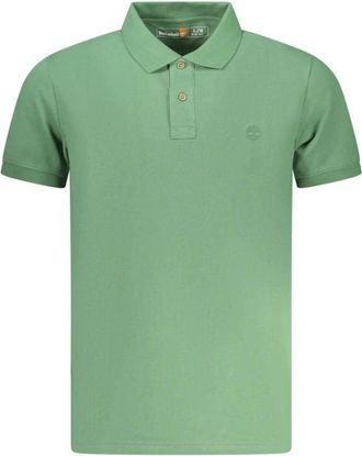 Timberland Verde Katoenen Polo - Heren - Polos - Groen - S - Katoen - Tops