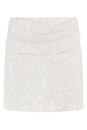 Iro Boucl&egrave; Skirt With All-Over Sequins And Draped Detail