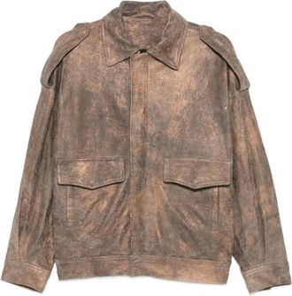 Giorgio Brato Unico Jacket - female - Giorgio Brato - Leather Jackets - Brown - XS - Jackets