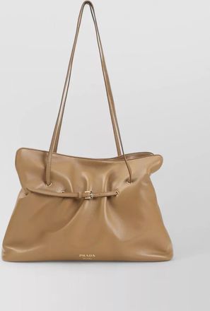 Prada dada lamb leather tote handbag top handles