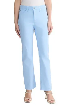 Jones New York Lexington Straight Leg Pants in Breeze Blue at Nordstrom, Size 16P