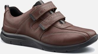 Hotter Mens Energise Mens Riptape Casual Shoe - Brown - Size: 9.5