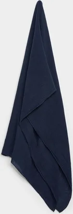 Simons Womens Rolled trim solid scarf