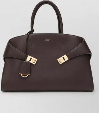 Ferragamo hug m leather tote bag salvatore
