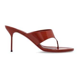 PARIS TEXAS Heeled Mules, female, Brown, Size: 9 1/2 US Lidia Heeled Mules