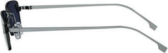 Fendi Unisex Sunglasses Shiny Silver Metal (other) Eyewear