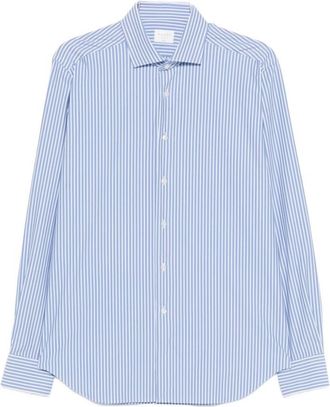 Xacus Blue Regular Fit Cotton Shirt