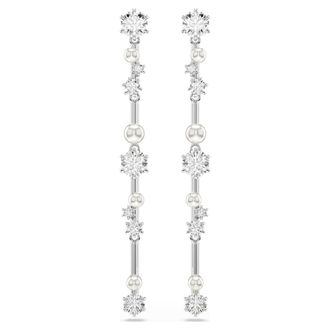 Swarovski Constella Crystal Pearl Drop Earrings