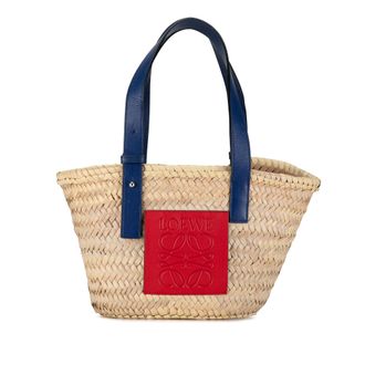 Loewe Small Raffia Basket Tote