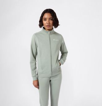 Champion Jogginganzug CHAMPION Full Zip Sweatsuit, Damen, Gr. XXL (50/52), ecg, ecg, Obermaterial: 55% Baumwolle, 45% Polyester, Sportanz&uuml;ge Jogginganzug, zwei