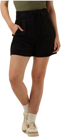 Scotch & Soda Hoge Taille Riem Shorts - Dames - Bermuda - Zwart - XS - Korte Broeken