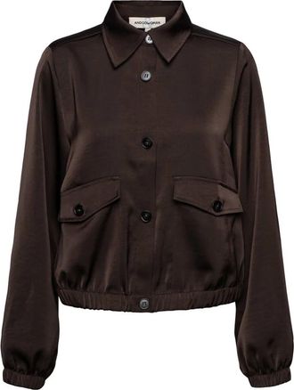 &Co Woman Nubia Jacket - Dames - Bomber jackets - Bruin - M - Polyester - Jassen