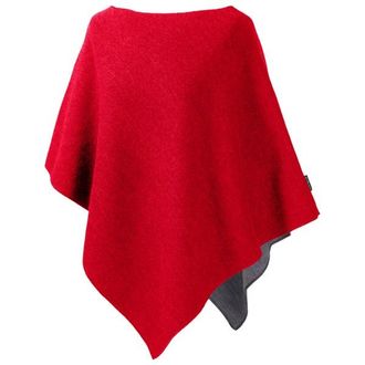 Mufflon Extra Poncho f&uuml;r Damen | rot