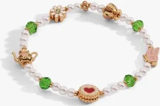 Alex and Ani Tea Party Beaded Stretch Bracelet in Gold at Nordstrom