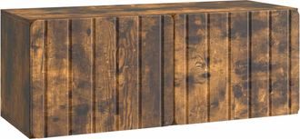 vidaXL Mueble De Tv De Pared 78,5 X 31 X 30 Cm Roble Ahumado Vidaxl
