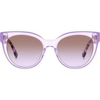 Kate Spade New York 53mm javana cat eye sunglasses in Violet at Nordstrom Rack