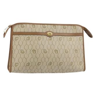 Dior Pre-owned Clutches, female, Beige, Size: ONE SIZE Pre-owned Vintage Clutch Bag