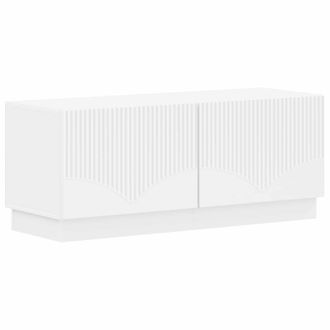 vidaXL Mueble De Tv Blanco Madera De Ingenier&iacute;a Vidaxl