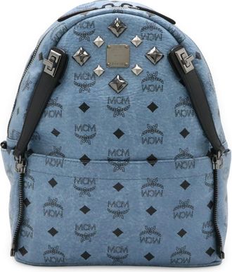 MCM Mcm Blue Pvc Backpack (Pre-Owned)