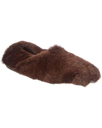 Proenza Schouler Ruched Tee Shearling Slipper
