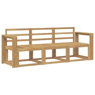 vidaXL Conjunto De Sof&aacute;s De Exterior 3 Pcs Blanco 197,5 X 63 X 73 Cm Vidaxl