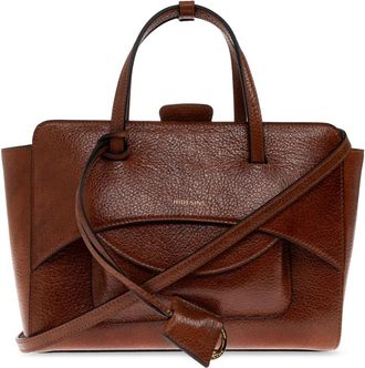 Hidesins Flap Medium Bag - Dames - Handtassen - Bruin - ONE Size - Leer - Tassen