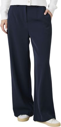 French Connection Stripe Side Pants in Navy Pinstripe/white at Nordstrom Rack, Size X-Small