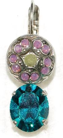 Mariana Womens Patience Earrings In Lavender/ Teal/ Grey