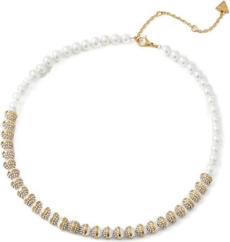 Guess Co Collana con perle - Bianco