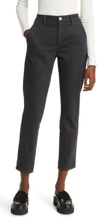 AG - Adriano Goldschmied Caden High Waist Stretch Crop Slim Straight Leg Jeans in Charcoal Stone at Nordstrom Rack, Size 28