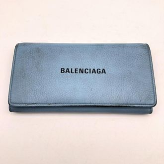 Balenciaga Light Blue Long Wallet (Bi-Fold) (Pre-Owned)
