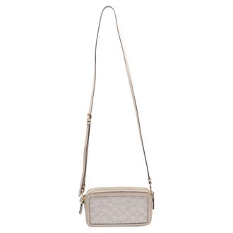 Coach Kira Signature Jacquard Crossbody Bag in Ivory Canvas