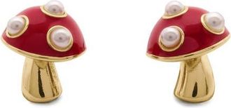 Kate Spade New York secret garden mushroom stud earrings in Red Multi at Nordstrom